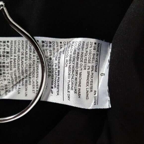 BANANA REPUBLIC | Mini Skirt Plaid Window Pane Check Pattern Grey Sz 6 - Picture 7 of 7